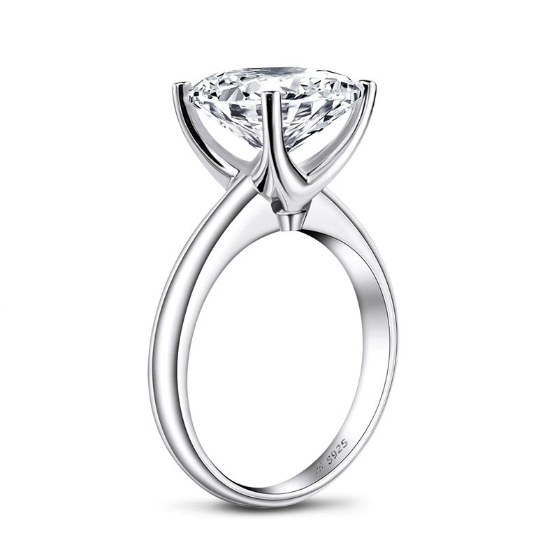 3.0Carat D Color Moissanite Diamond Solitaire Wedding Rings for Women 100% 925