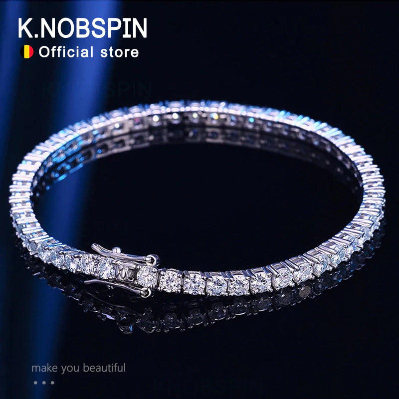 Real 4Mm Moissanite Sparkling Full Diamond GRA 925 Sterling Silver Wedding