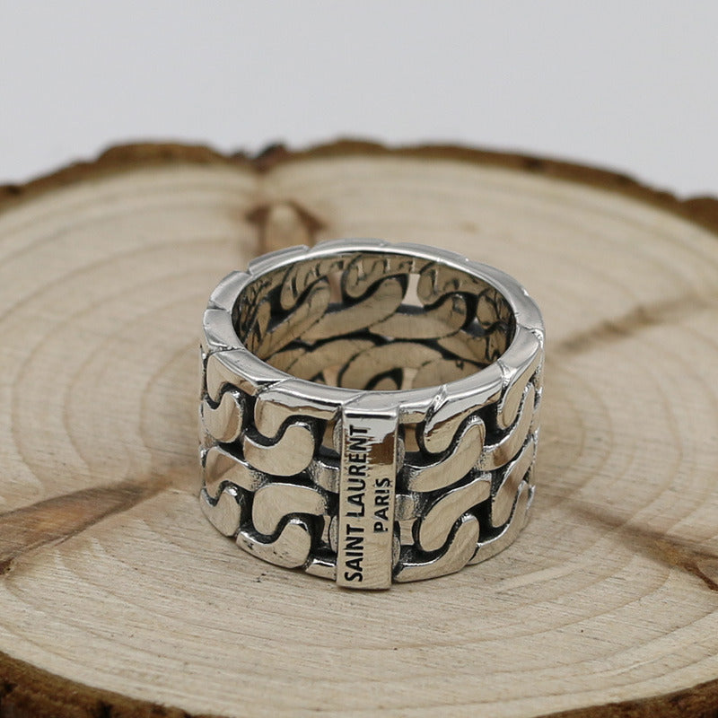 Personality Popular Ring Couple Pair Ring Ring Creative Fashion Thai Silver Retr