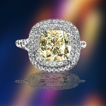 gia certified cushion shape diamond G color VS2 clarity diamond engagement ring