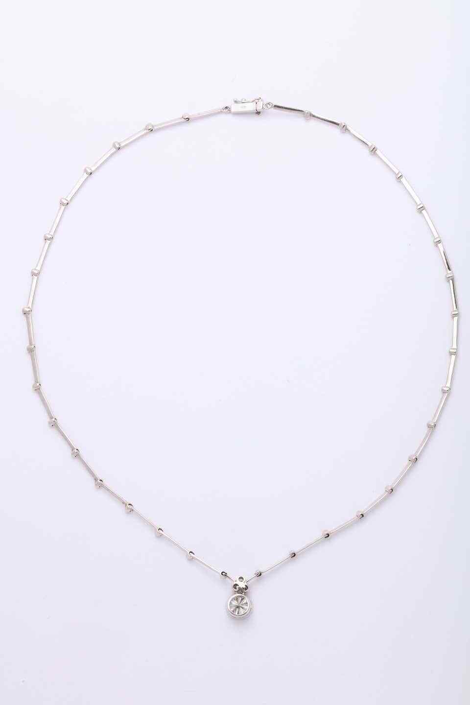 Round Diamond Solitaire Necklace GIA Certified