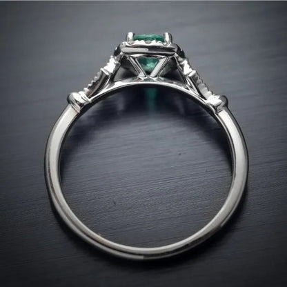 New and Noble Aquamarine/Ruby/Green Zircon AAA Ring Gold-Plated Jewelry Engageme