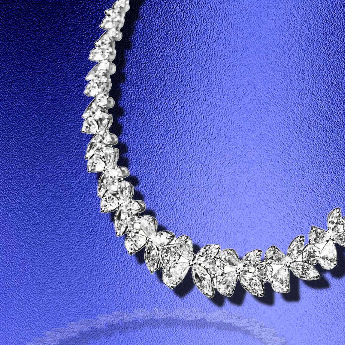 DIAMOND NECKLACE MULTI-SHAPE DIAMOND SET PRETTY DIAMOND NECKLACE SET DIAMOND