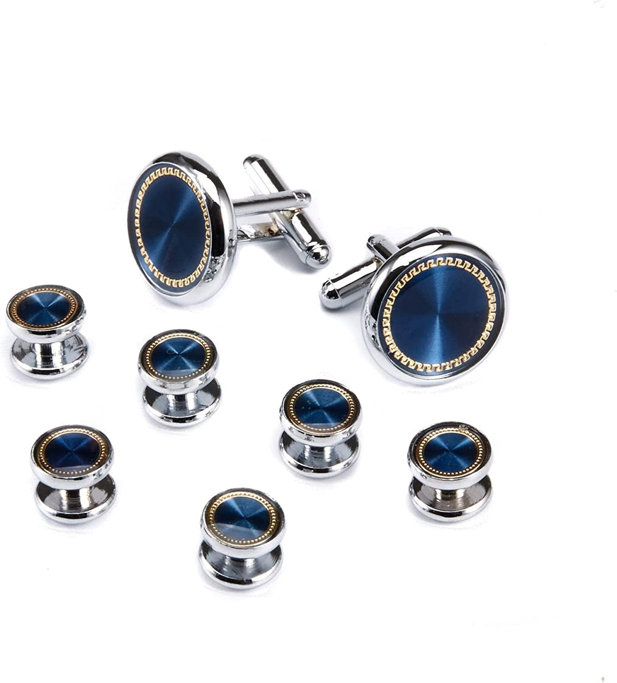 Ujoy Men'S Jewelry Cufflinks and Studs for Tuxedo Shirts for Weddings, Business,