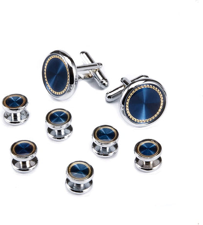Ujoy Men'S Jewelry Cufflinks and Studs for Tuxedo Shirts for Weddings, Business,