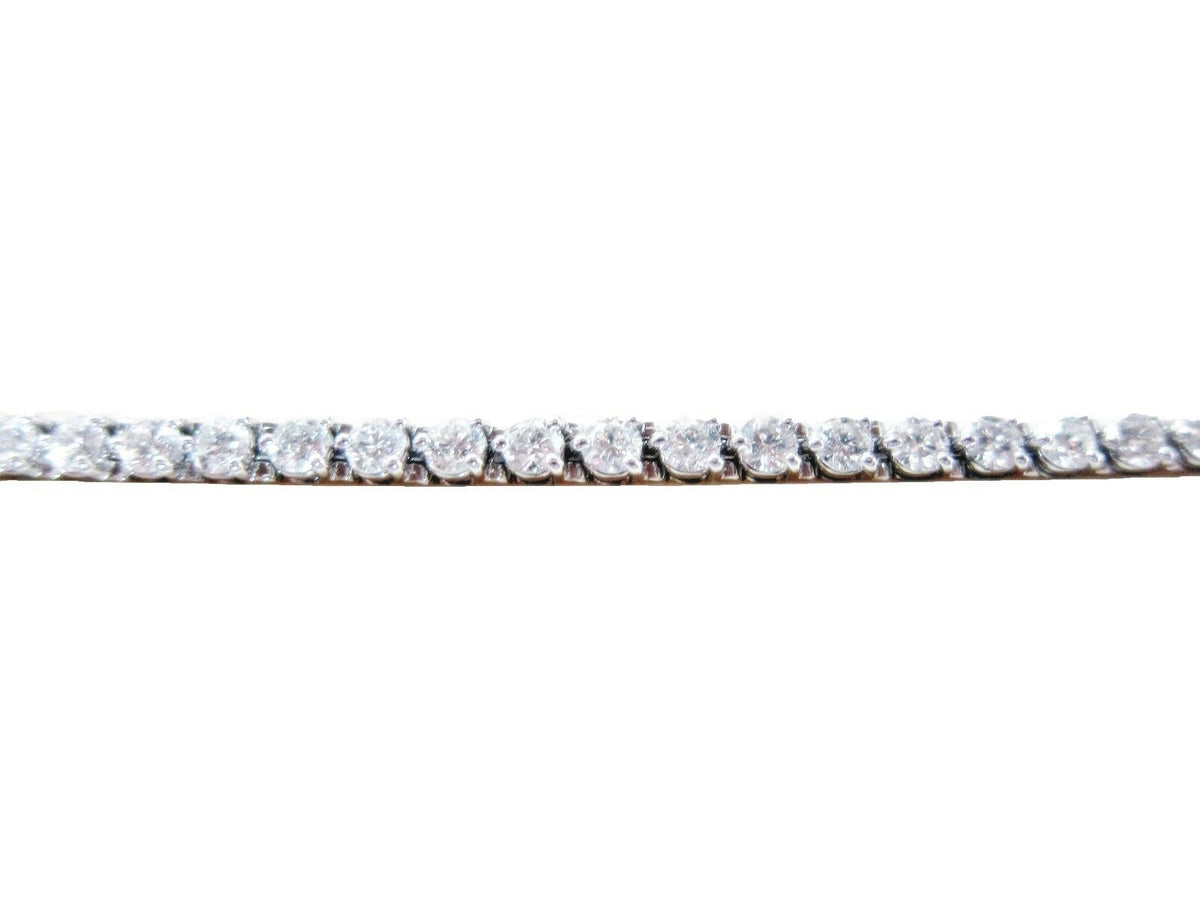 DIAMOND ROUND BRILLIANT SHAPE 3 PRONG SET DIAMOND TENNIS BRACELET