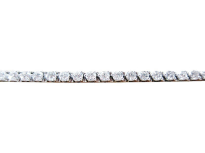 DIAMOND ROUND BRILLIANT SHAPE 3 PRONG SET DIAMOND TENNIS BRACELET