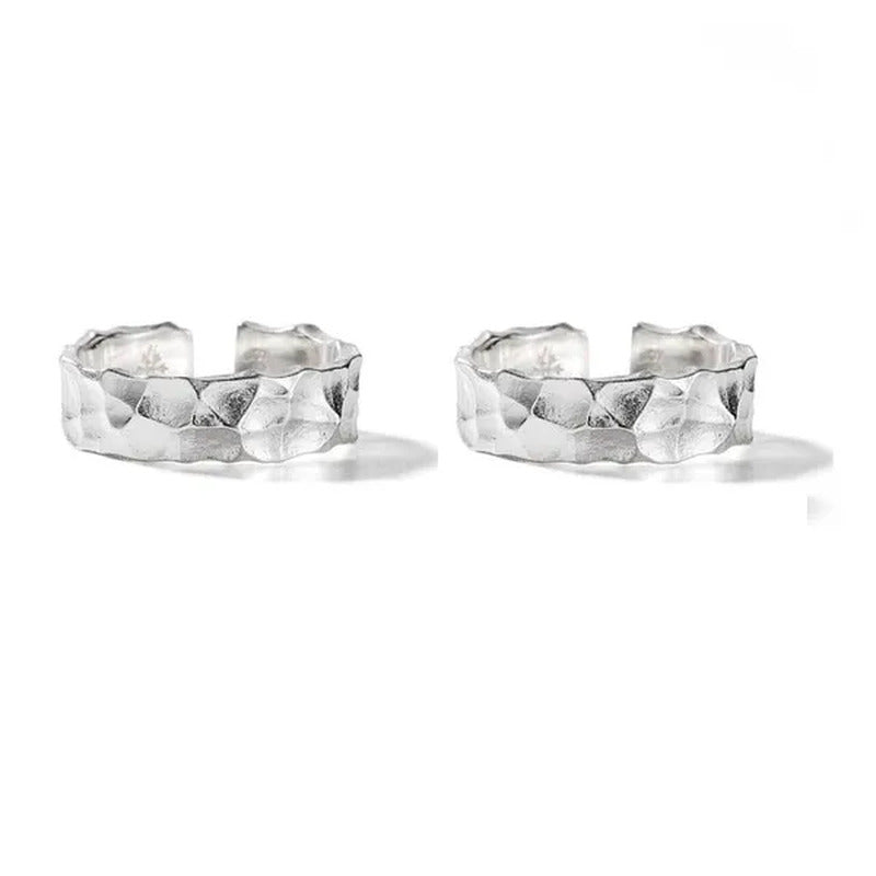 Vintage Stone Pattern Ring Men and Women Simple Personality Ring Fashion Hand Je