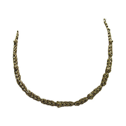 4.59 CT ROUND BRILLIANT SHAPE DIAMOND NECKLACE DIAMOND WEAVE 18 K WHITE GOLD