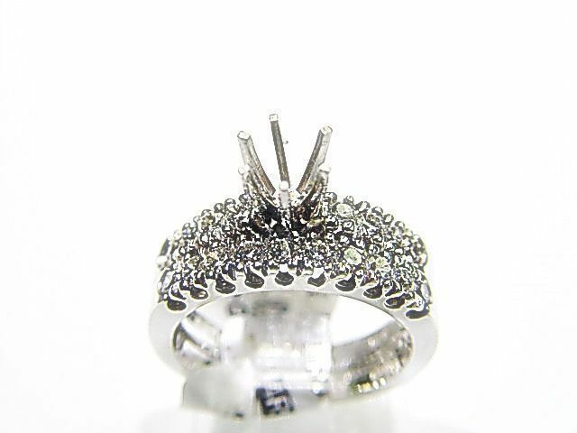 18 ROUND BRILLIANT DIAMOND SETTING BAND 6 PRONG