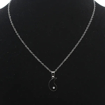 2022 New Best Friend Bracelet 2 Matching Yin Yang Adjustable Rope Bracelet Neckl