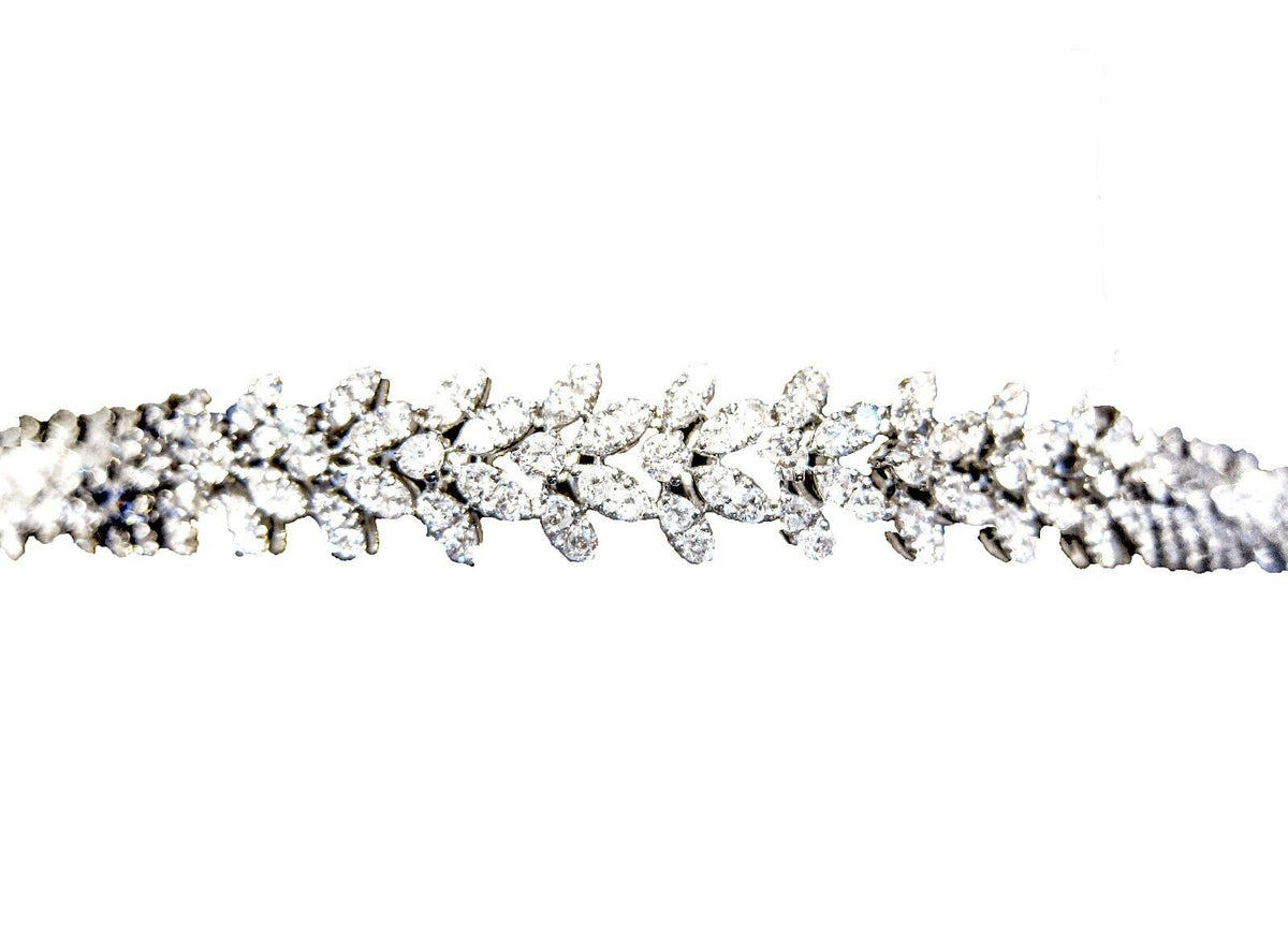 DIAMOND ALL ROUND BRILLIANT SHAPE PRONG SET DIAMOND SET BRACELET