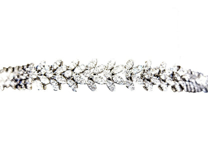 DIAMOND ALL ROUND BRILLIANT SHAPE PRONG SET DIAMOND SET BRACELET