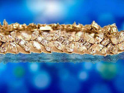 DIAMOND BRACELET MARQUISE PEAR ROUND DIAMOND SHAPE DIAMOND BRACELET