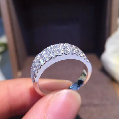 AEAW 1.2CTW Carat F Color Lab Grown Moissanite round Diamond Engagement