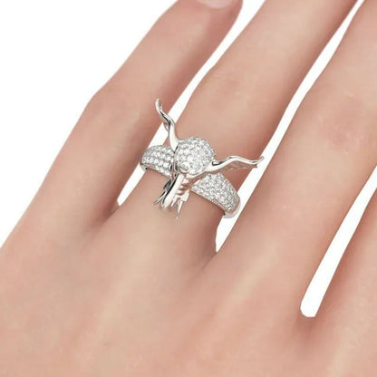 Unique Elephant Ring Animal Totem Ring 925 Silver Rings Jewelry Anniversary Stat