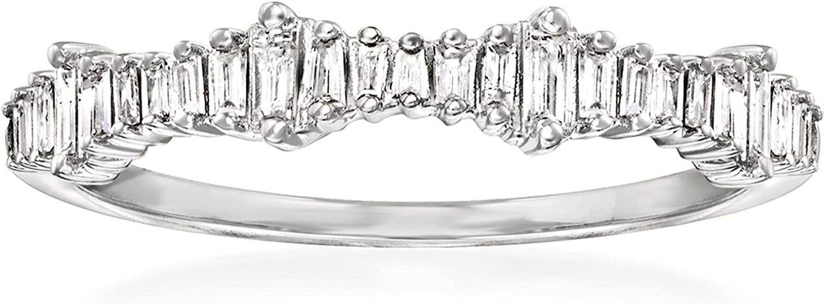 0.20 Ct. T.W. Baguette Diamond Ring in 14Kt Gold
