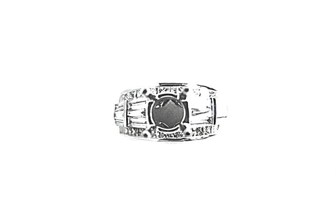 DIAMOND PRINCESS BAGUETTE SETTING 4 PRONG SET FOR 1.50 CT DIAMOND CENTER RING