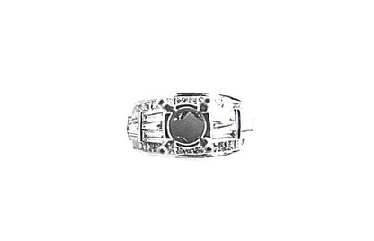 DIAMOND PRINCESS BAGUETTE SETTING 4 PRONG SET FOR 1.50 CT DIAMOND CENTER RING