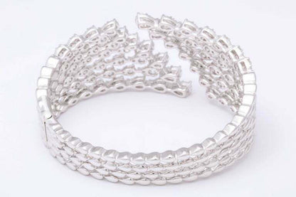 Diamond Bangle Cuff Bracelet