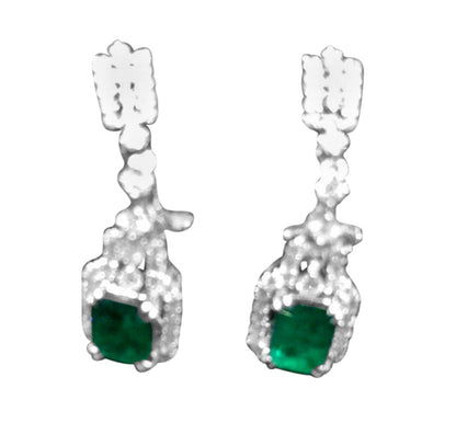 EMERALD RECTANGULAR SHAPE DIAMOND ROUND BRILLIANT SHAPE