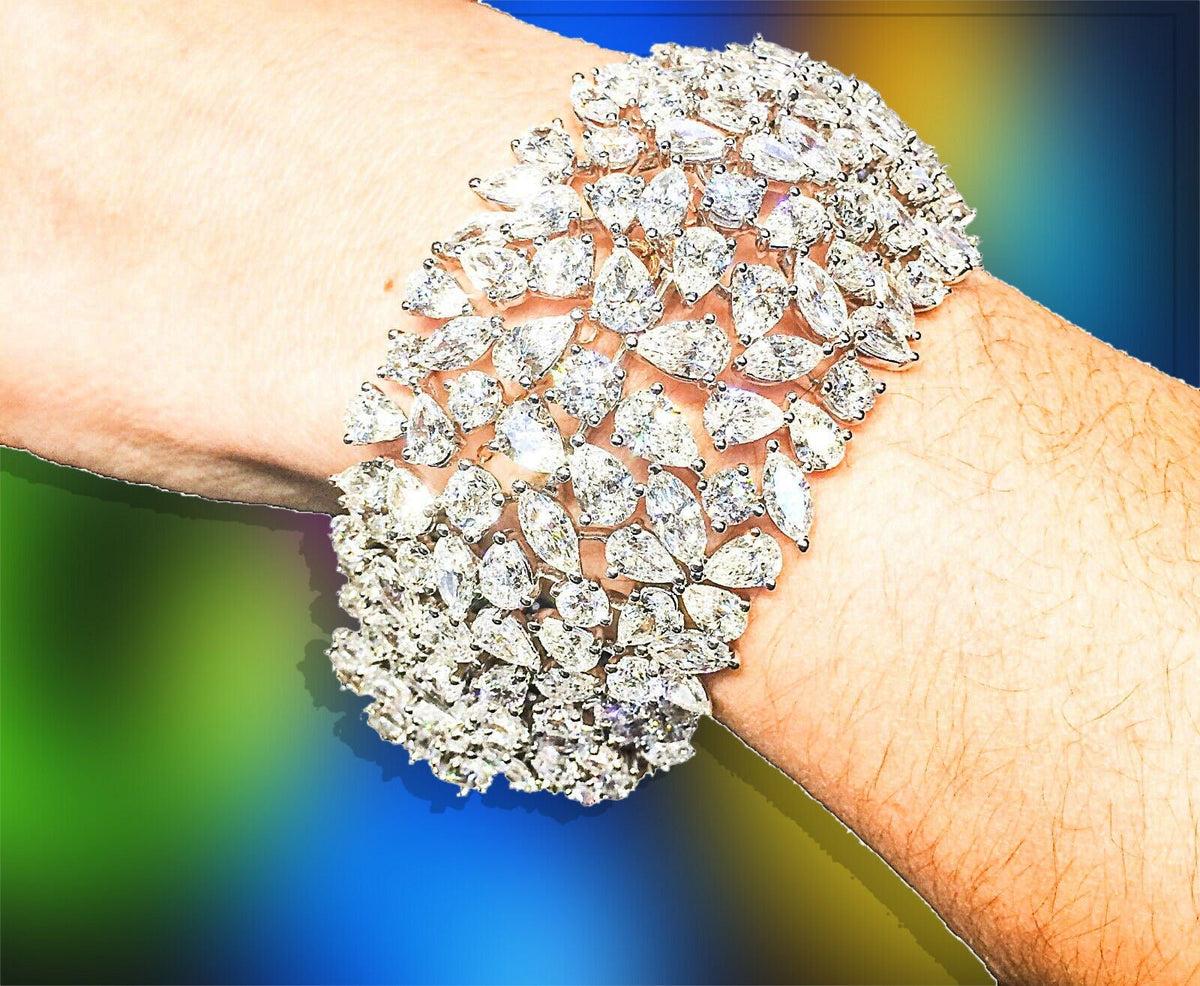 Diamond Round brilliant set Marquise shape set Pear shape 100% natural bracelet