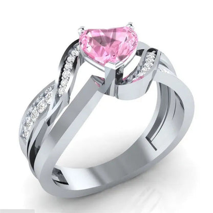 Natural Black Sapphire & Diamond Heart Cut Engagement Wedding 18 K White Gold Fi