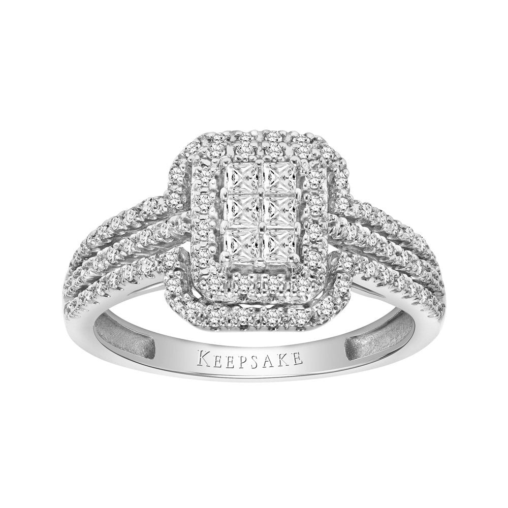 3/8Ctw 10KT White Gold Emerald-Shape Genuine Certified Diamond Limited Edition R