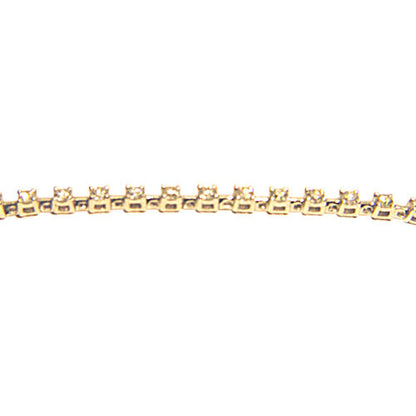 DIAMOND ROUND BRILLIANT SHAPE BRACELET DIAMOND TENNIS BRACELET
