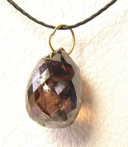 Chocolate Diamond 2.05Cts Briolette 18K Pendant | 8X5.5X5Mm | 1 Diamond |