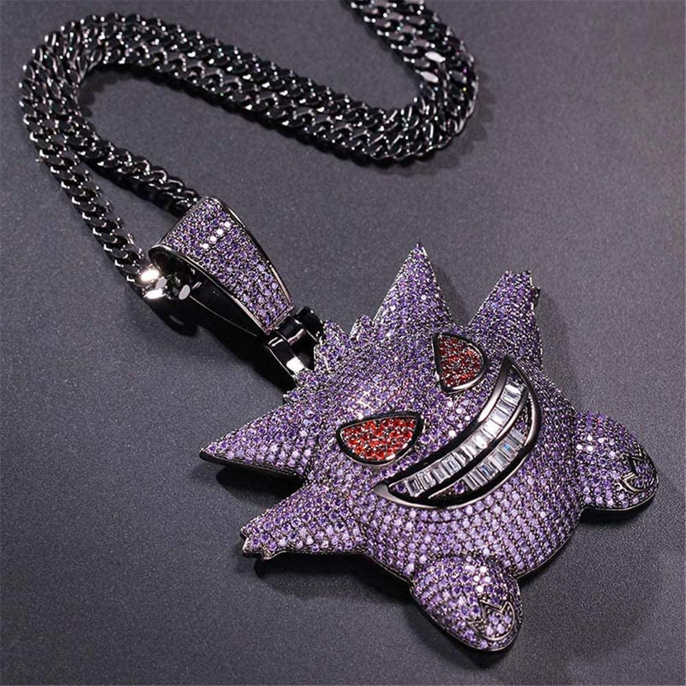 Jewelry Exquisite Big Bubble Cartoon Pendant Hip Hop Fully Iced Out Simulated Di