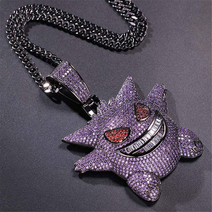 Jewelry Exquisite Big Bubble Cartoon Pendant Hip Hop Fully Iced Out Simulated Di