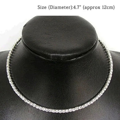 Hot Sale Bling Diamante Choker Prom Bridal Xmas Party Gift