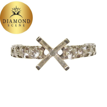 DIAMOND 18 ROUND BRILLIANT SETTING SMALL PORTION IN BACK FOR SIZE-ING