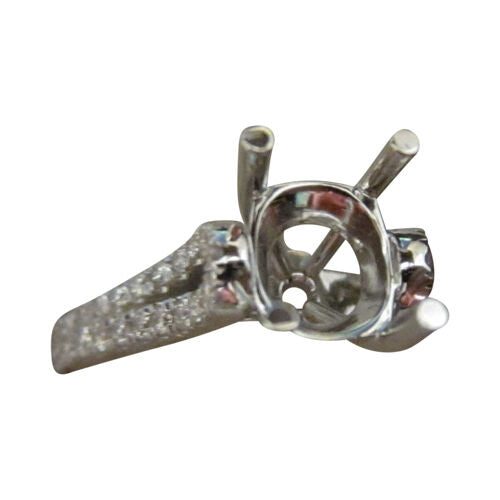 DIAMOND SETTING TWO ROW SET TO BACK SMALL GOLD PIECE FOR RE-SIZEING