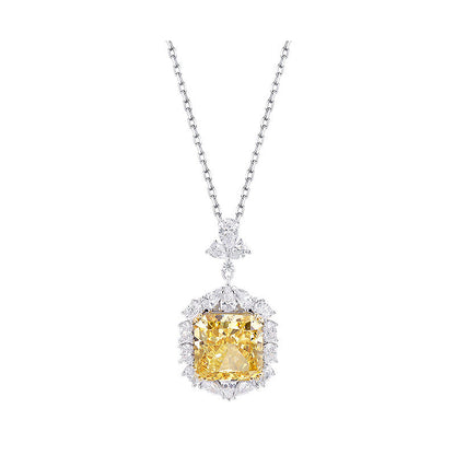 Women'S Light Luxury 925 Sterling Silver Moissanite Diamond Necklace