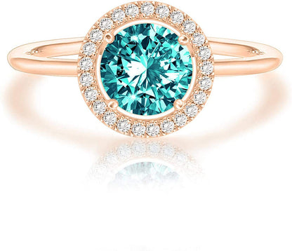 Crystal 14K White Gold Plated Birthstone Rings | Rings for Women