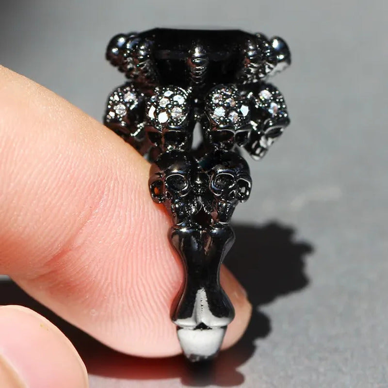 Black Glod Filled 925 Silver Natural Gemstones Black Sapphire Wedding Birthstone