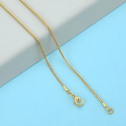 16-20Inch Fashion Luxury Men Women Fashion Solid 18K Gold 925 Sterling Silver Bo