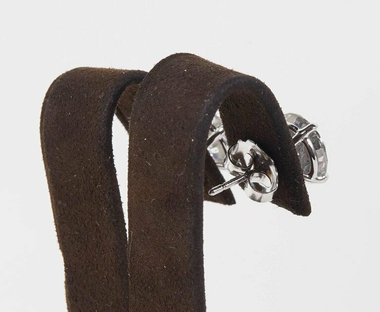 5 Carat Each Round Diamond Stud Earring 10.10 carats of diamonds F color SI3 14k