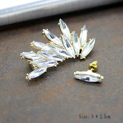New Fashion Women Ladies Causal Crystal Diamond Clip Ear Cuff Stud Women Punk Wr
