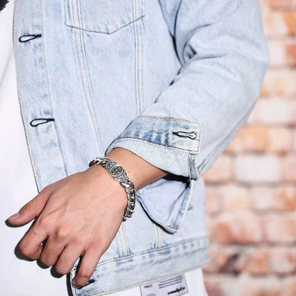Men'S and Women'S Fashion Sterling Silver Cross Bracelet