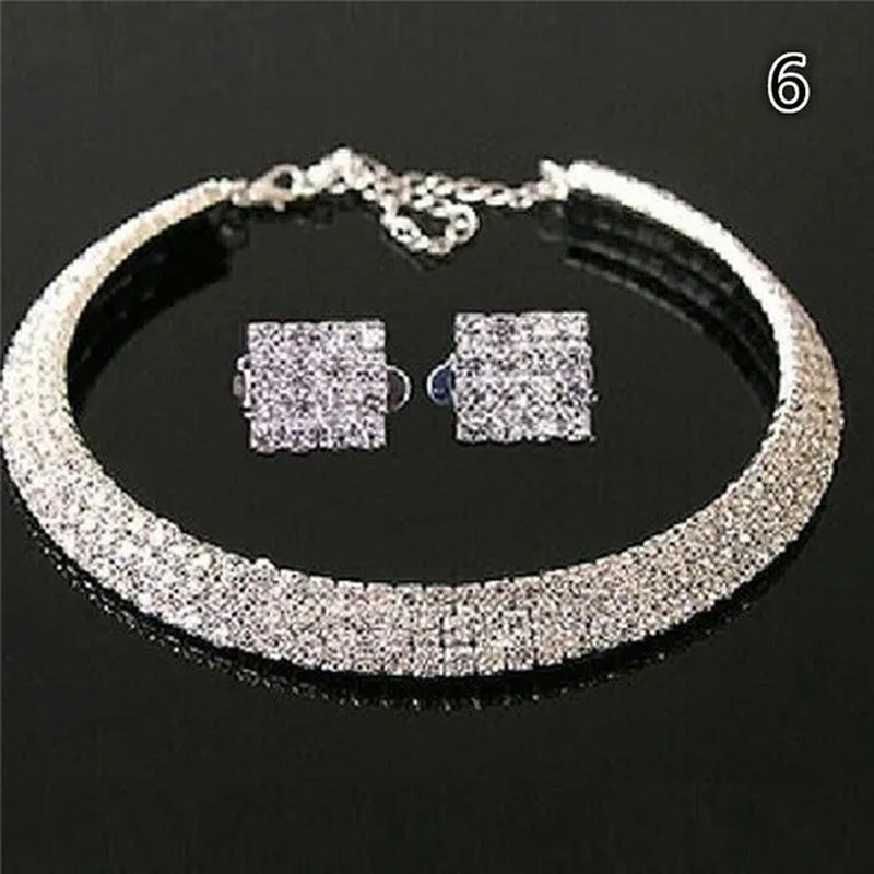 Best Valentine'S Day Gift! Hot Sale New Women Rhinestone Collar Necklace Choker