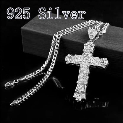 Tide Men'S 2018 Fashion Jewelry 24K Gold 925 Silver DIAMOND Pendant Stainless St
