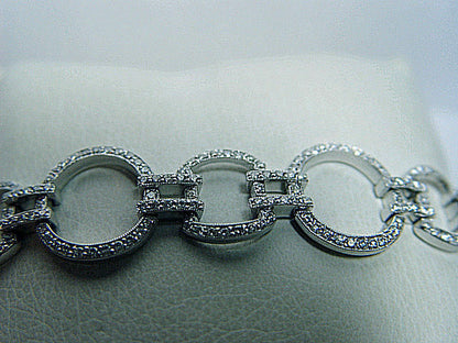 DIAMOND ROUND BR SHAPE BRACELET PRONG SET 372 STONE DIAMOND BRACELET