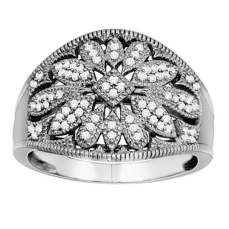 0.20 CT. T.W. Diamond Vintage Ring in Sterling Silver (H-I, I1)