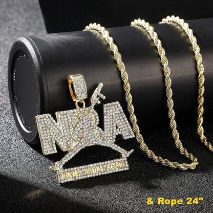 Iced Out Nba Pendant Silver Gold Young Boy Chains for Men,Hip Hop Rapper Pendant