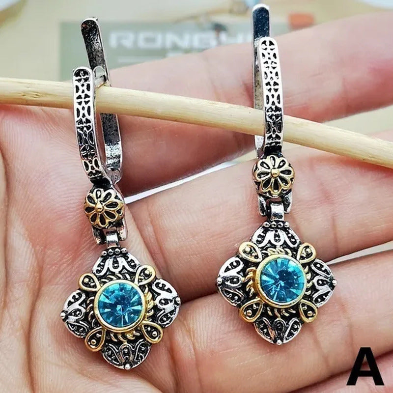 Exquisite Sapphire Earrings Zircon Earrings Dangle Earrings Drop Earrings Diamon