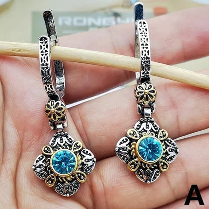 Exquisite Sapphire Earrings Zircon Earrings Dangle Earrings Drop Earrings Diamon