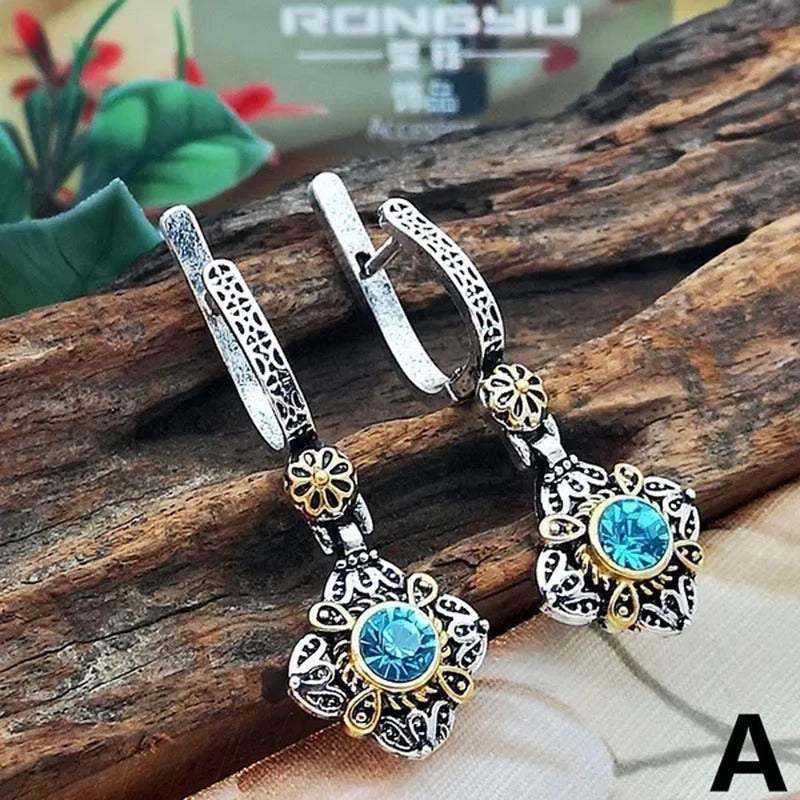 Exquisite Sapphire Earrings Zircon Earrings Dangle Earrings Drop Earrings Diamon